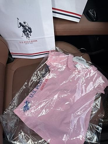 polo сумка: Детское платье, цвет - Розовый, Новый — 2