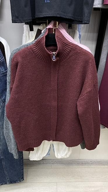 Кофты, свитеры: Кофта, С молнией на воротнике, Осень-весна, Все размеры — 1
