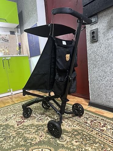 Коляскалар: Прогулочная коляска-трость (легкая и компактная) - Цвет: черный - — 3