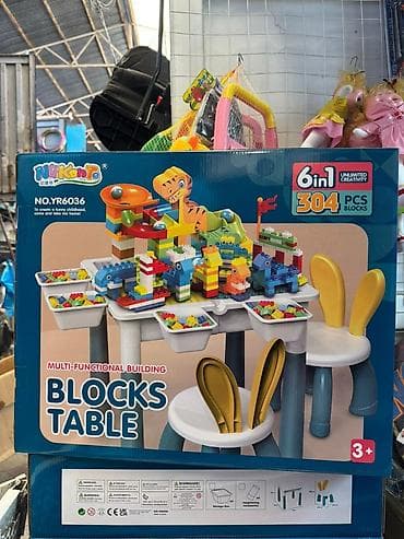 кубики детские: Комплект детского стола и стула, Новый, Бесплатная доставка — 1