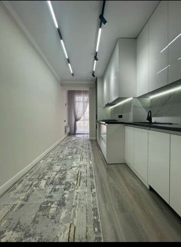 дом асанбай: 2 бөлмө, 60 кв. м, Элитка, 10 кабат, Дизайнердик ремонт — 1