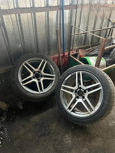 шина michelin: Колеса в сборе 245 / 45 / R 18, Лето, Б/у, Комплект, Легковые, Литые, отверстий - 5 — 2