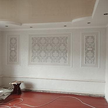плинтус потолочный: Натяжной потолок Глянцевое Монтаж — 3