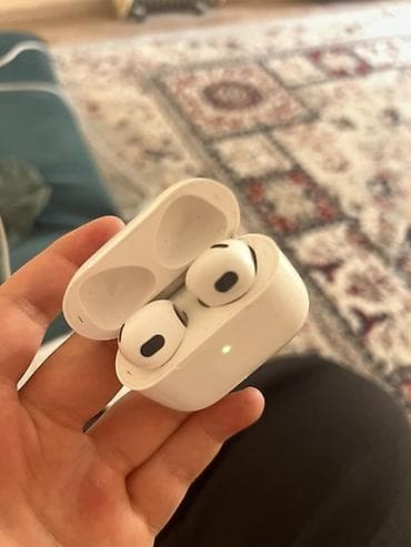 hyper x cloud: Беспроводные вкладыши наушники, Apple, Airpods 3, Б/у — 1