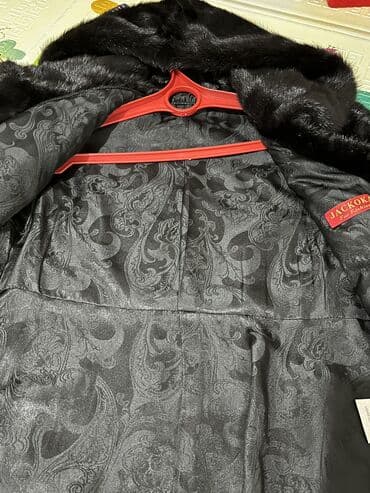 Атайын кийим: Шуба, Норка, Тизеден, Капюшону бар, S — 7