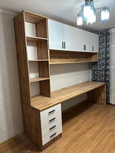 мебель для спальни новые: Спальный гарнитур и рабочая стенка Комплектация спальни: - Кровать — 4