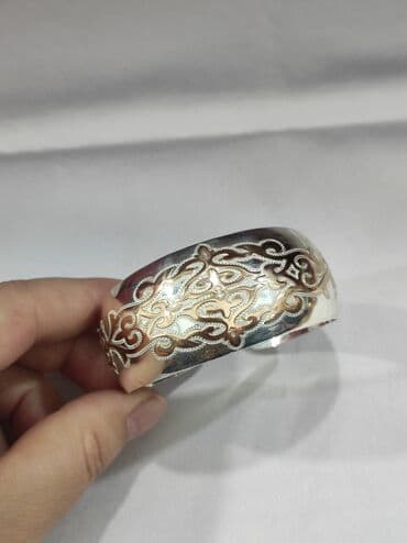 золотая лошадь цена: Серебряный Билерик "Оймок " Серебро 925 с напылением золото Без — 4