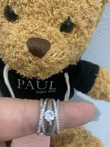 ремни с литой пряжкой: Кольцо, Женские, Фианит — 2