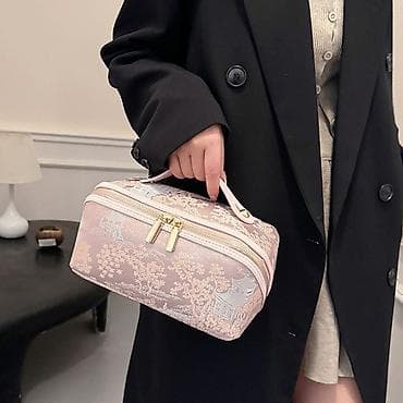 Кол сааттар: Косметика салчу баштык, Материалы: Эко булгаары, Аялдарга, Жаңы — 8