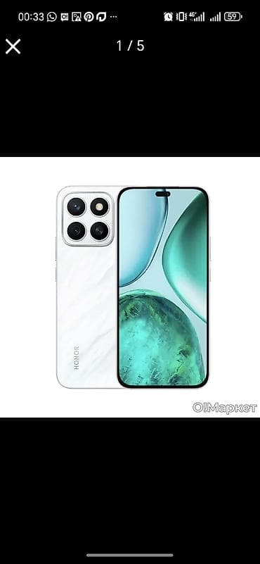 Honor 8X, Новый, 256 ГБ, цвет - Белый, 2 SIM