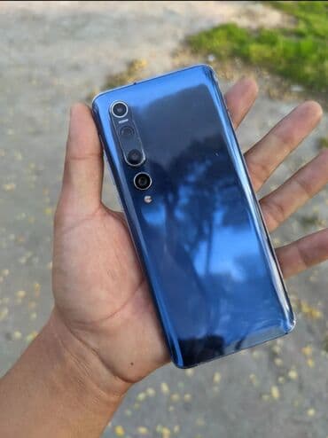 симкарты мегаком: Xiaomi, Mi 10 5G, Колдонулган, 128 ГБ, түсү - Көк, 1 SIM — 10