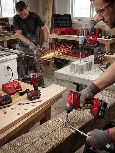 Электроинструменты: Набор аккумуляторного электроинструмента Milwaukee M18 (платформа 18 — 1