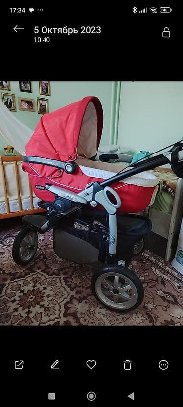 пег перего: Коляска Peg-Perego GT3 с люлькой Navetta XL люлька съемная и меняется — 1