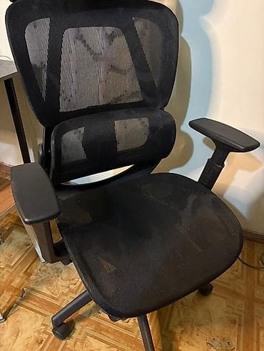 Стол жана отургуч комплекттери: Офис креслолор, Дөңгөлөктүү, түсү - Кара — 4