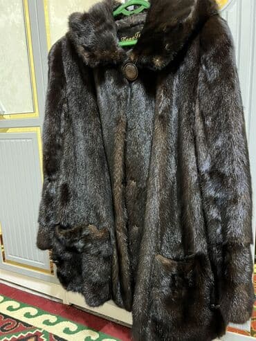 купить спортивный костюм женский теплый зимний: Шуба из натурального тёмно-шоколадного меха (визуально — норка) — 5