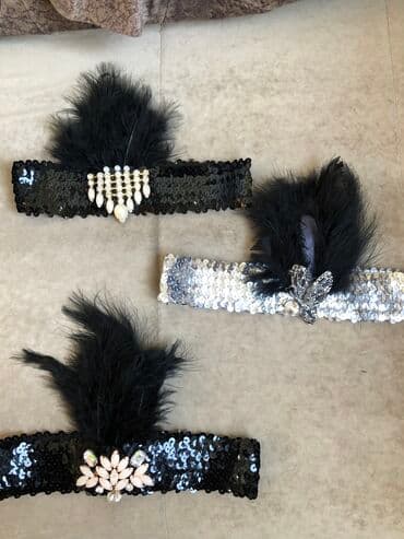 украшение шампанского для свадьбы: Повязки в стиле «Гэтсби» или «Чикаго» Делаю на заказ, одна шт. 400сом — 2