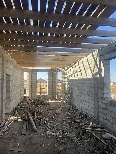 Үйлөр: Срочно продается недостроенный дом (короб) из газобетона в ж/м Рухий — 8