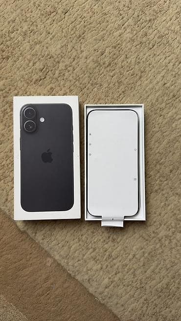 nokia n8: IPhone 16, Б/у, 256 ГБ, Black Titanium, Кабель, Коробка, 91 % — 2