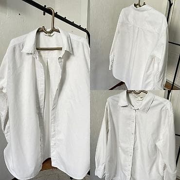 идеальном: Белая рубашка оверсайз от H&M (плотный хлопок) 🕊️ • Материал — 1