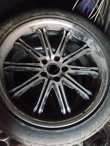 bridgeston: Колеса в сборе 245 / 45 / R 19, Лето, Б/у, Комплект, Литые, отверстий - 5 — 1