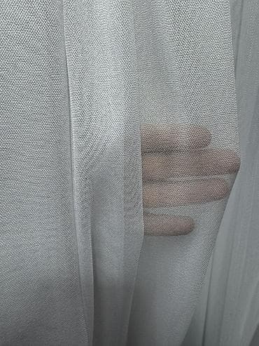 Тюль/вуаль для окон, светлая - Полупрозрачная легкая ткань