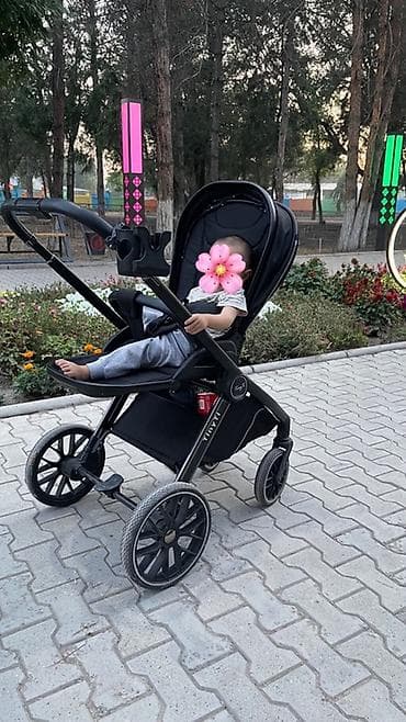 Балдар электр унаалары: Балдар арабасы, түсү - Кара, Колдонулган — 3