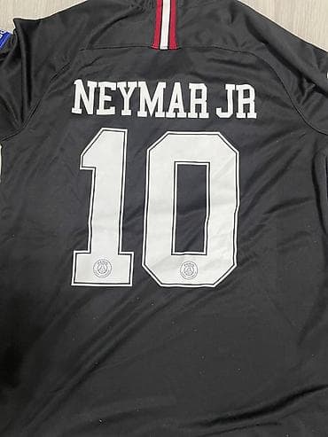 форма футбольный: Футбольная майка Paris Saint‑Germain (PSG) — специальная чёрная версия — 7