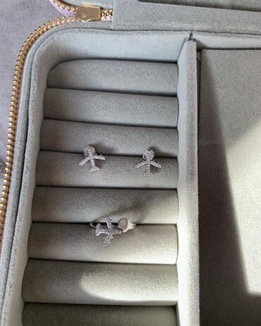 свадебное платье для высокой невесты: Набор Самолетики - 2500 сом.

Серебро 925.
 Размер 16-17 — 3