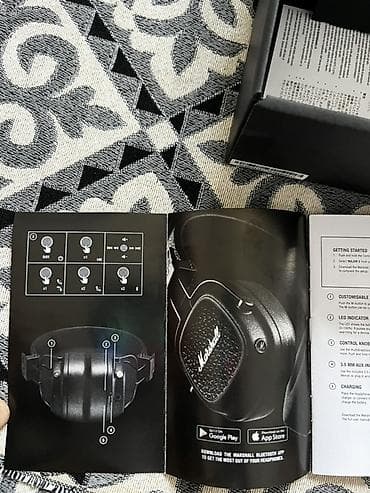 планшет apple: Беспроводные накладные наушники, Marshall — 6