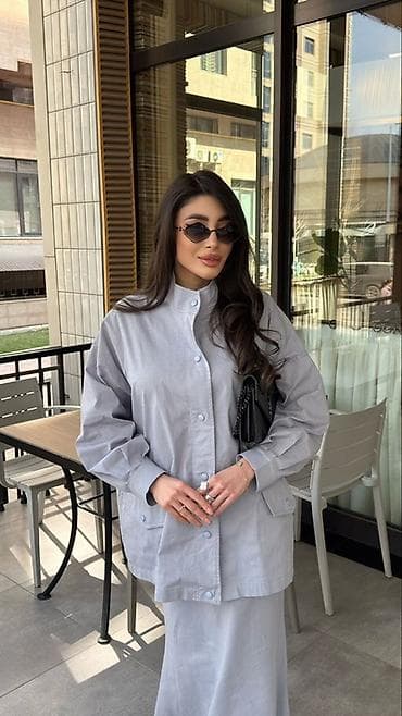 Толстовки, худи: Костюм с юбкой, Макси, Made in KG, Все размеры — 4