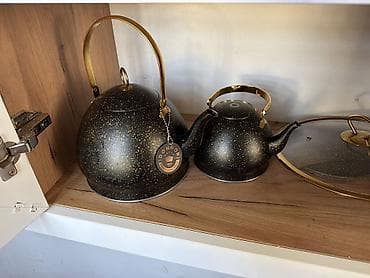 ножи боевые: Набор кухонной посуды DONNOR в стильном черно-золотом исполнении — 2