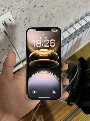 apple watch bishkek: IPhone 12 Pro Max, Б/у, 256 ГБ, Золотой, Зарядное устройство, Чехол, 84 % — 4