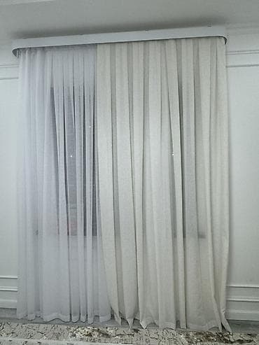 готовые шторы для спальни: Комплект штор, С тюлем в комплекте, Готовое изделие, Для спальни — 1