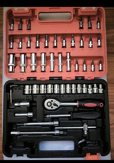 набор ключей 46: Набор инструмента 53 предмета в пластиковом кейсе! Очень удобный кейс — 5