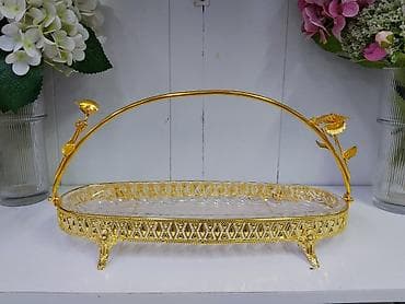 кухиный: Элегантная сервировочная конфетница/фруктовница с ручкой. - — 2