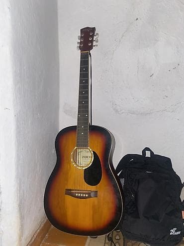 Акустическая гитара ZERCO, форма корпуса — дредноут, цвет — санбёрст