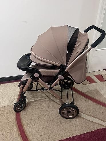 magic box: Детская прогулочная коляска, цвет бежевый/коричневый Особенности: - — 1