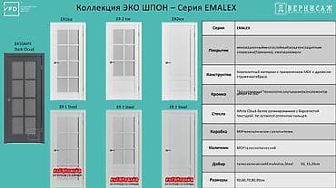 third edition solutions: Межкомнатные двери VFD, коллекция ЭКО ШПОН — серия EMALEX - Серия — 1