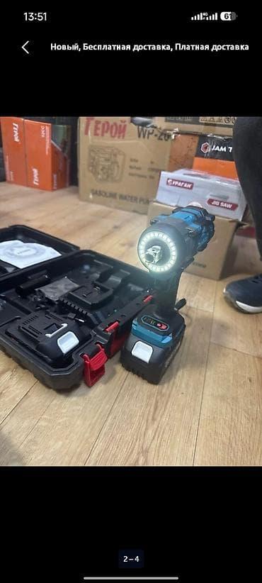 Аккумуляторный ударный гайковерт Makita (тип XGT), в комплектном — 4