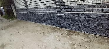 камни для забора: Облицовка фасадов искусственным камнем (цоколь/низ стены) - — 6