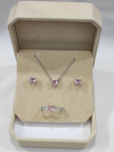 свадебное платье для высокой невесты: Набор украшений, Проба 925, Женские, Новый — 7