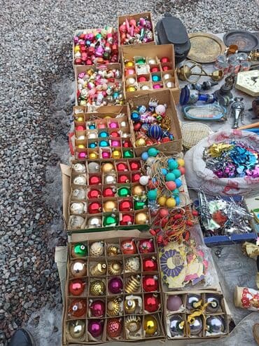 российские художники: Продаются набор ёлочных украшений (винтажные стеклянные игрушки — 4