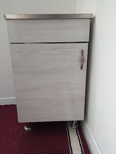 тумбочки кухонный: Тумба для кухни, С мойкой, Напольная, ДСП, цвет - Серый — 2