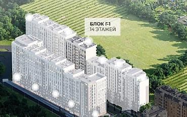 Батирлер: 1 бөлмө, 47 м², Элитка, 10 кабат, Даяр ПСО (өзү оңдоп түзөтүп бүтүү үчүн) — 2