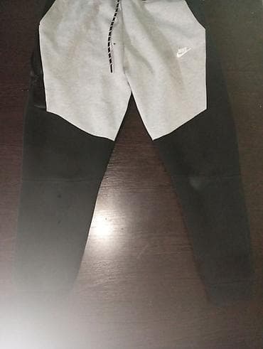 штаны tech fleece: Спортивные штаны Nike Tech Fleece, цвет серый/черный (колорблок). - — 4