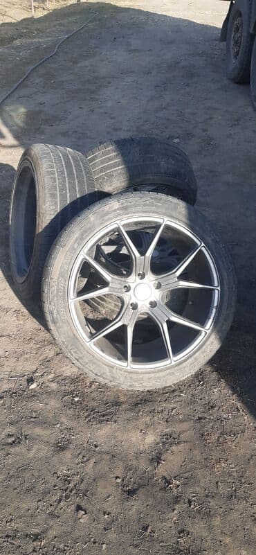 шины и диск: Продаю диска шинами р19. 4 штук комплект — 3