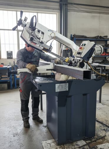 Ленточнопильный станок по металлу - Тип: горизонтальный поворотный