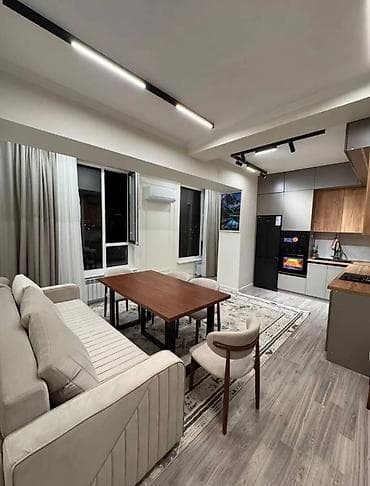 Недвижимость: 2 комнаты, 55 м², Пишпек Элитка, 13 этаж, Дизайнерский ремонт — 5