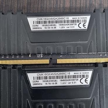 kingston fury: Оперативная память (RAM) для ПК, Новый, Corsair, 16 ГБ, DDR4, 2666 МГц — 4