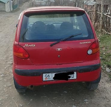 матиз сидени: Daewoo Matiz: 1998 г., Бензин, Хэтчбэк — 3
